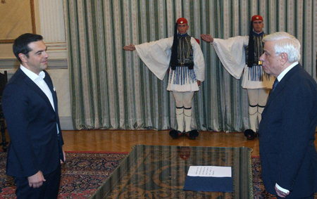 Ông Tsipras tuyên thệ nhậm chức
